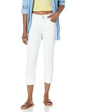 Women's Size Luscious Curvy 23.5'' Crop Mid-Rise Insta Stretch Juniors (Standard and Plus)