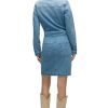 Women's Cargo Long Sleeve Denim Reconstructed Dress