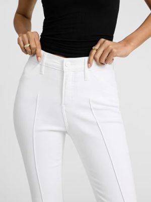 Womens MID Rise Skyscraper Jeans with Pintuck