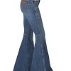 Women's Retro High Rise Trumpet Flare Jeans