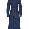 RTR Design Collective Denim Tie Front Dress
