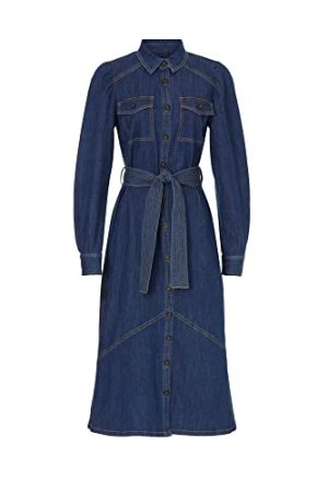 RTR Design Collective Denim Tie Front Dress