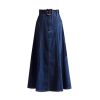 Waisted Denim Skirt for Women in Summer, Slim and Commuting Casual