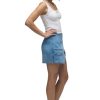Women's Curved Hem Mini Skirt