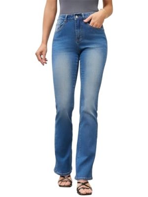Stretchy Bootcut Jeans for Women High Waisted Jeans for Women with Pockets （Standard）