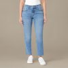 Jeans Women's The Allie High-Rise Slim Straight Raw Hem 27-Inch Inseam, Sizes 0-16