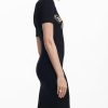 Women's Woman Knit Dress Short Sleeve