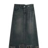 Large Size Denim Skirt for Women in Spring Fat Waist Slim and