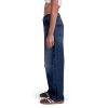 Womens Baggy Barrel Jeans Wide Leg Mid Rise Premium Denim Pants