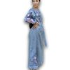 New Collection 2023 Ukrainian Vyshyvanka Dress Floral Bohemian Dress Embroidered Summer Boho Dress Long Linen Dress Blue Jeans