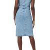 Women's Sleeveless Collared Halter Utility Dress with Pockets