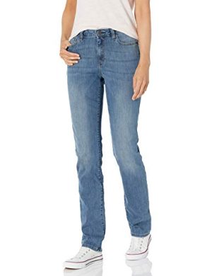 Women's Jeans, Mid Rise Straight Leg Style, Slim Fit