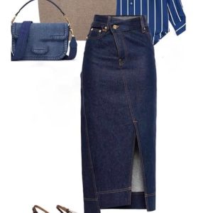 Womens lightclimbed Style Denim Skirt