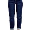 High Waist Boyfriend Jeans for Women | Stretchy Relaxed Fit Denim | Cuffed & Uncuffed Options – 82646