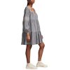 Women's Embroidered Tiered Long Sleeve Mini