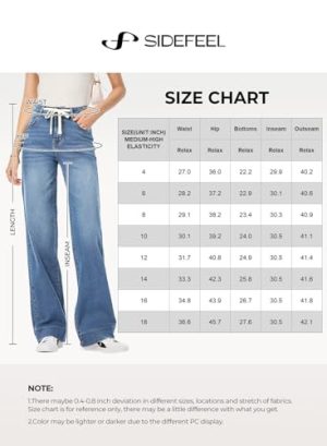 Women's Wide Leg Jeans High Waisted Stretchy Straight Leg Baggy Drawstring Zimbaplatinum Denim Pants