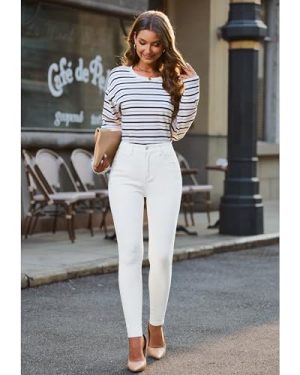 Skinny Jeans for Women High Waist Stretchy Classic High Rise Slimming Jeggings Denim Trousers Pants