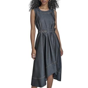 Women's Denim Party Sleeveless Dress