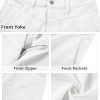 Wide Leg Jeans for Women Trendy Cropped High Waisted Front Yoke Casual Stretchy Denim Trousers Ankle Pants Jeans