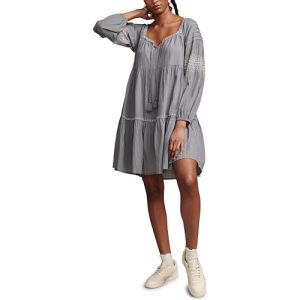 Women's Embroidered Tiered Long Sleeve Mini