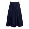 Large Size Flower Denim Skirt for Women in Summer Thin Fat Slim Waist Loose Midlength