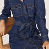 RTR Design Collective Denim Tie Front Dress