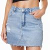Denim Skirt Women Mini High Waisted Stretchy Summer Jean Skirts