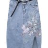 Waisted Denim Skirt Womens Autumn Midlength Temperament