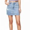 Denim Skirt Women Mini High Waisted Stretchy Summer Jean Skirts