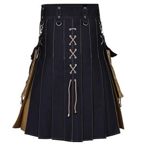 " Kilt for Men, Modern Scottish Utility Jeans Hybrid Kilt