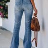Women's Flare Bell Bottom Jeans High Waisted Wide Leg Bootcut Jeans Stretchy Denim Pants