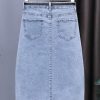 Waisted Denim Skirt Womens Autumn Midlength Temperament