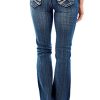 Luscious Curvy Bootcut Jeans for Women Mid-Rise Insta Stretch Denim, Size Inclusive Juniors Jeans, Sizes 0 to 24