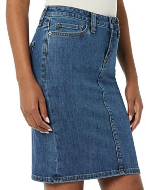 Women's Classic 5-Pocket Denim Skirt (Available in Plus Size)