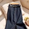 Spring Korean and Waisted Slim Denim ​​ Skirt for Women