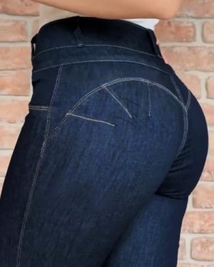 Womens High Waisted Butt Lifting Jeans Button Front Strechy Skinny Leggings Casual Slim Fit Denim Pants