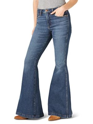 Women's Retro High Rise Trumpet Flare Jeans