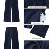 Wide Leg Jeans for Women High Waisted Cropped Pull On Jeans Elastic Wasit Drawstring Stretch Denim Trouser Pants
