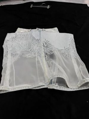 American lace ​​ Denim Skirt for Women in Spring and Summer, Waisted