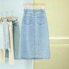 Designsensory Waist Denim Skirt Summer