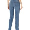 Women's Jeans, Mid Rise Straight Leg Style, Slim Fit
