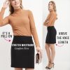 Women's Ease Into Comfort Above The Knee Stretch Pencil Skirt