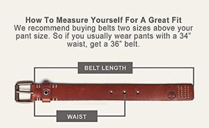 Men's 35mm Classic Buckle Leather Belt for Jeans