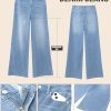 Wide Leg Jeans for Women High Waisted Stretchy Denim Jeans Fashion Baggy Trouser Jean Pants with Pockets