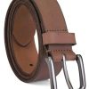 Men's 35mm Classic Buckle Leather Belt for Jeans