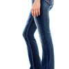 Luscious Curvy Bootcut Jeans for Women Mid-Rise Insta Stretch Denim, Size Inclusive Juniors Jeans, Sizes 0 to 24