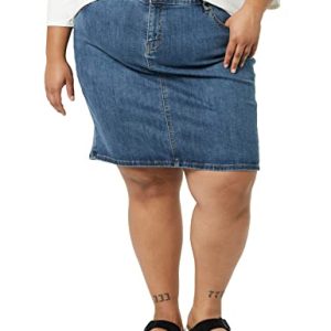 Women's Classic 5-Pocket Denim Skirt (Available in Plus Size)