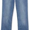 Women's Jeans, Mid Rise Straight Leg Style, Slim Fit