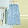 Designsensory Waist Denim Skirt Summer