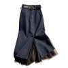 Spring Korean and Waisted Slim Denim ​​ Skirt for Women